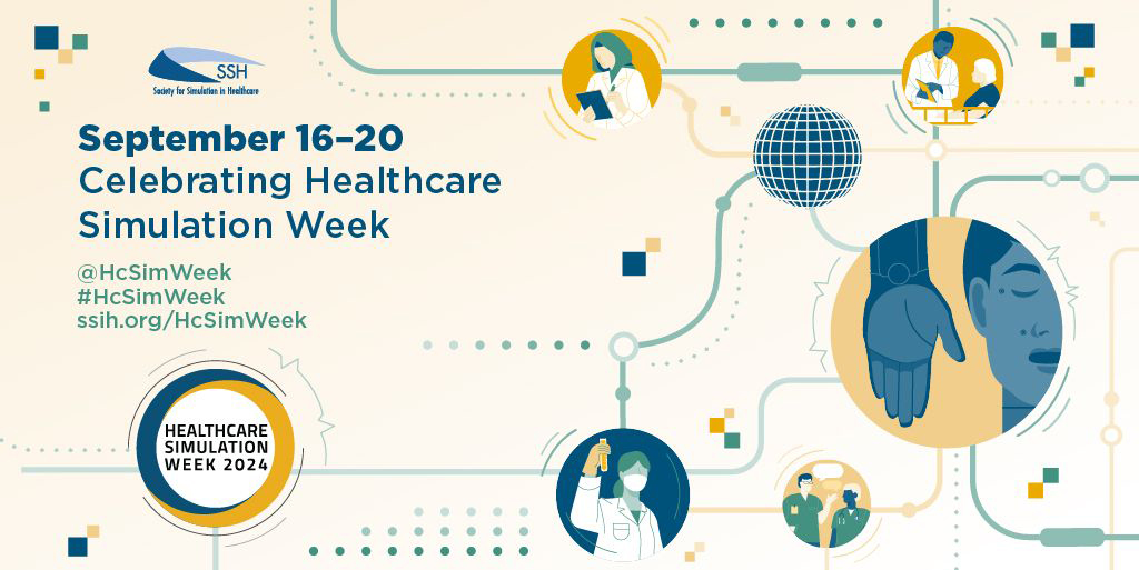 an infographic with illustrations showing different methods of healthcare simulation