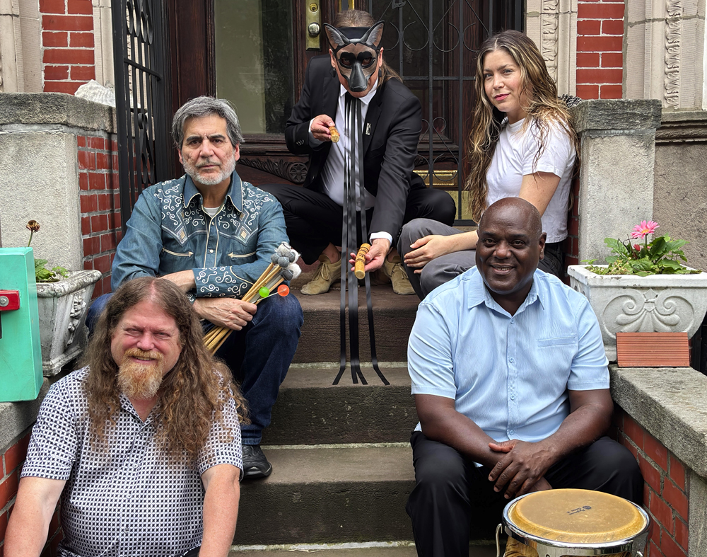 Photo of the five performers for Coyote Makes a World