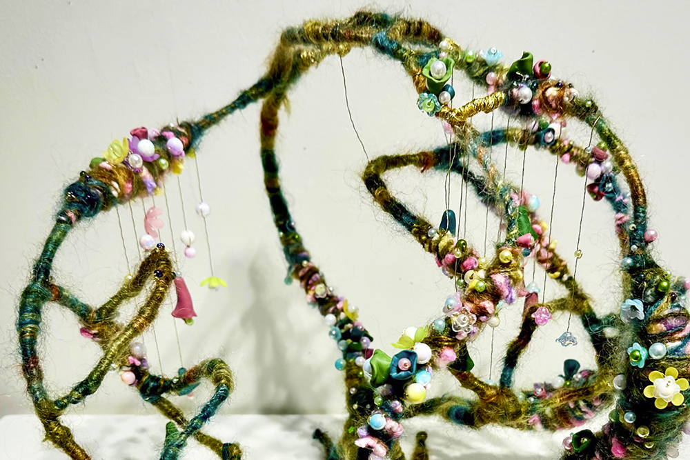 photo of a mixed media sculpture