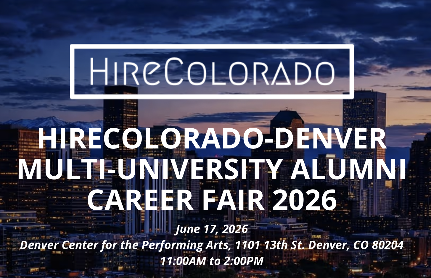 HireColorado-Denver Multi-University Alumni Career Fair